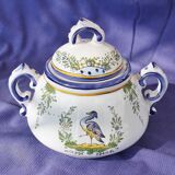 Sugar bowl in art earthenware of Angoulème