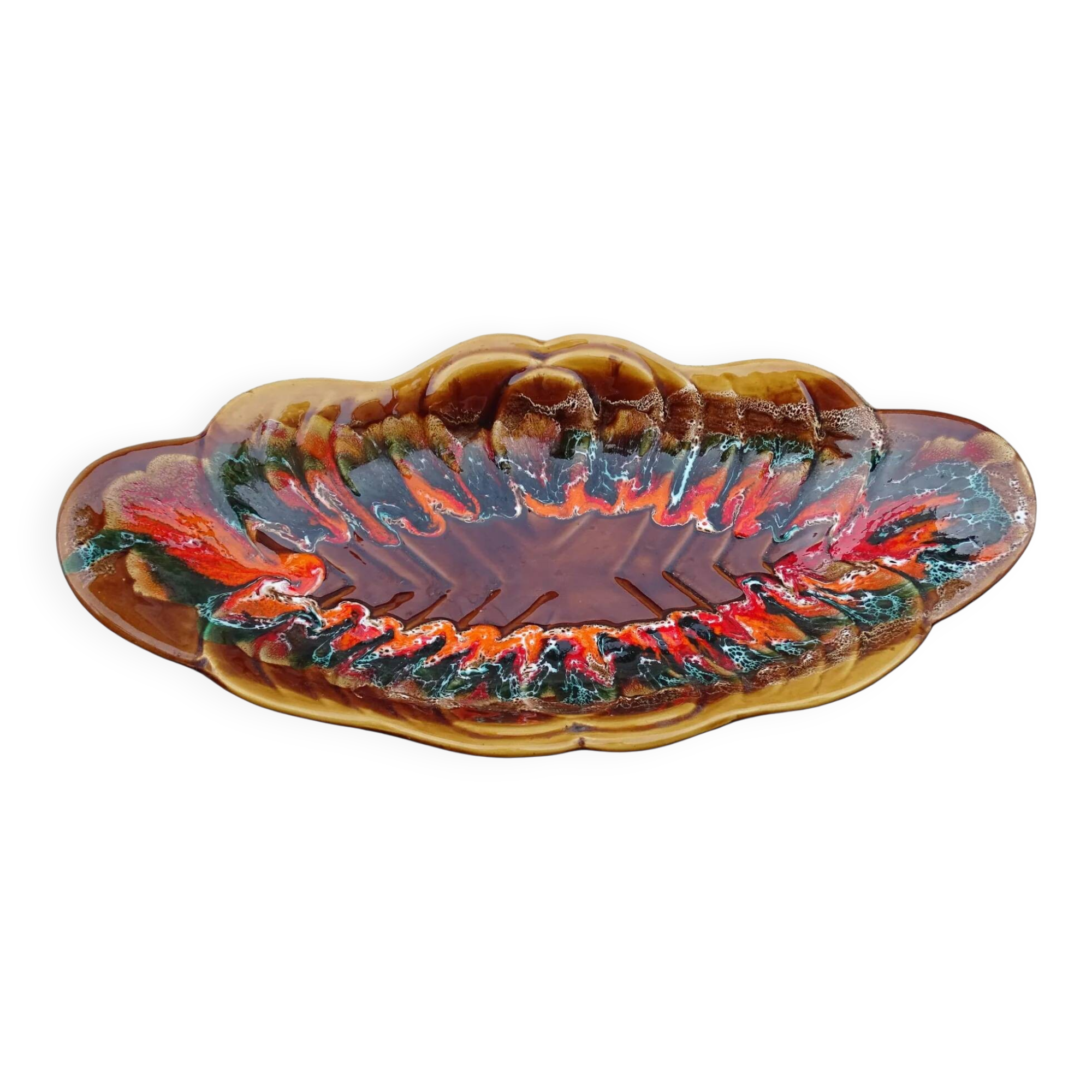 Lot De 2 Tasses Vintage En Faïence De Vallauris, Roger Et Odette, Made In France