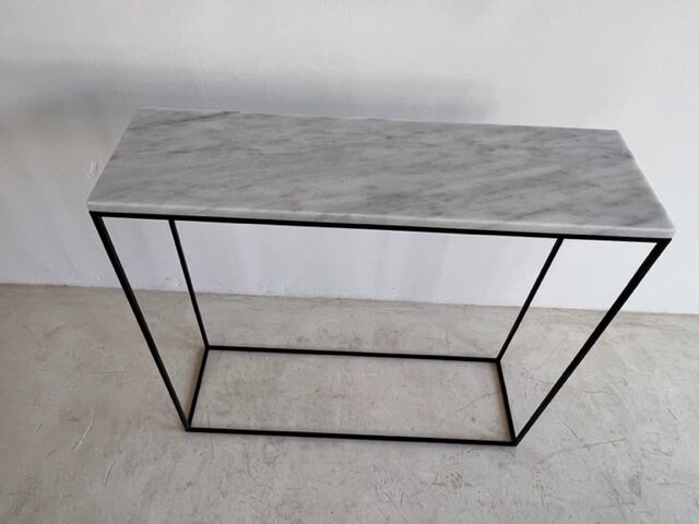 MARBLE CONSOLE IBIZA WHITE L100 X P30 X H85