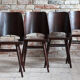 Set of 4 dining chairs by Radomir Hofman for TON, model 514, beech veneer