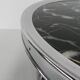 Art deco coffee table in bauhaus style with 2 glass tops and castors