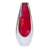 Sommerso art glass vase by Ernst Gordon, 1960s