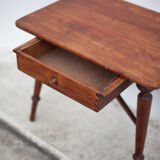 wooden coffee table with drawer, side table, bedside table, vintage end of sofa