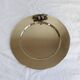 Vintage silver-plated round serving tray cherries