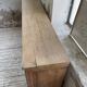 Oak sideboard with glass doors