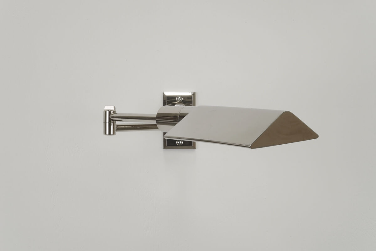 David Hicks postmodern metal reading sconce circa 1980
