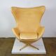 Egg chair in leather by Arne Jacobsen for Fritz Hansen Limited anniversary edition