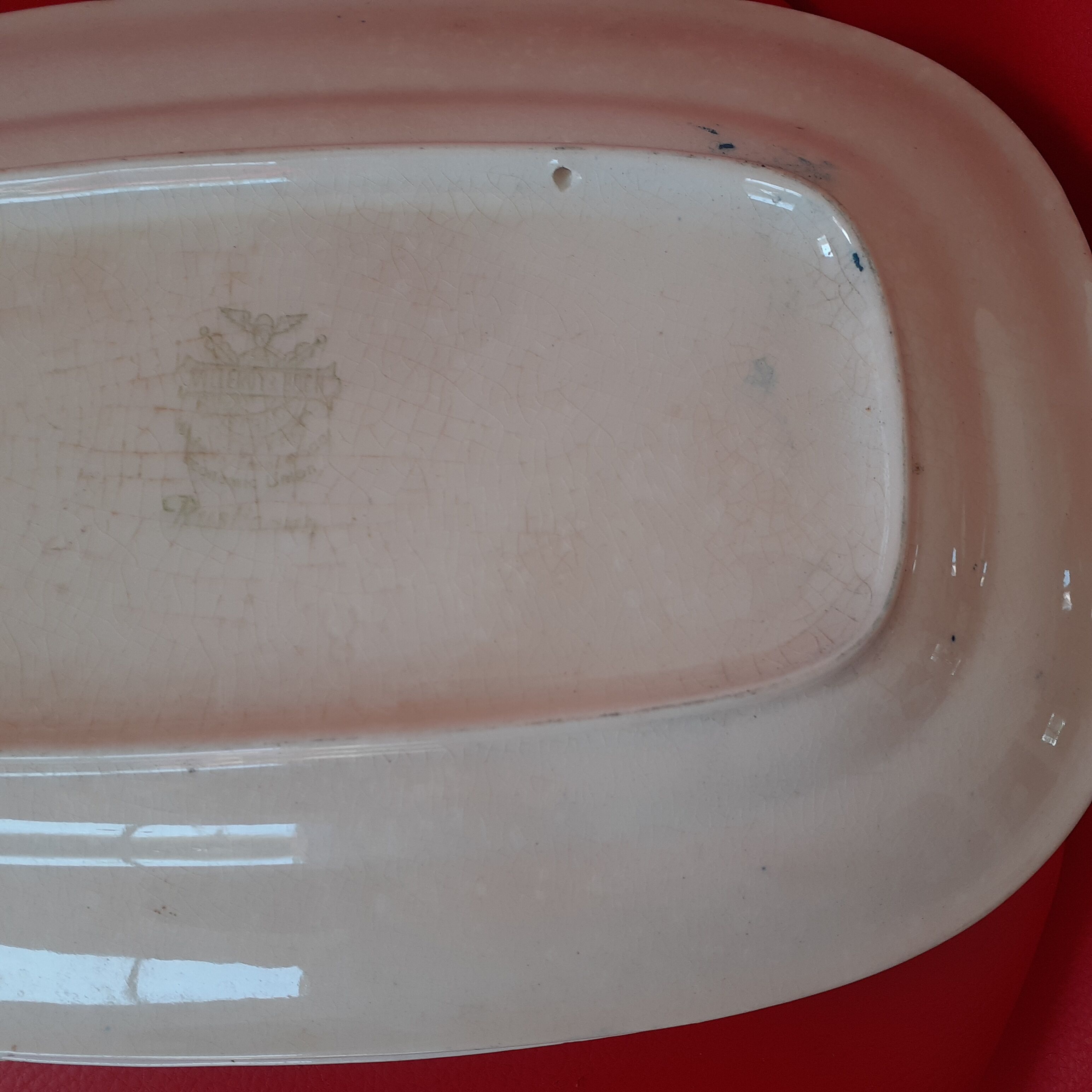 Blue dishes, square in Villeroy and old Boch, Rusticana model