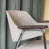 1970s Desk Chair with Teak Arms
