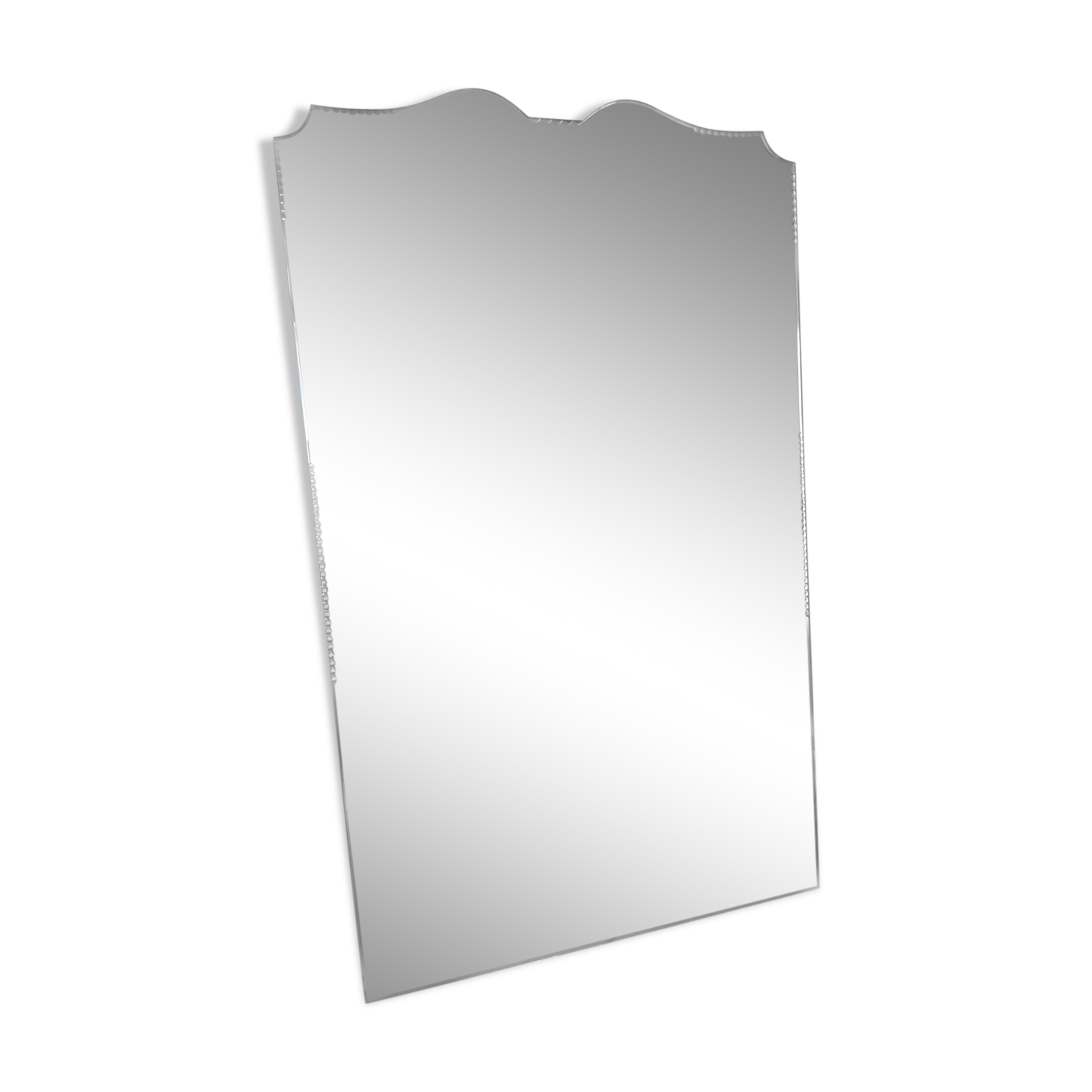 Old bevelled mirror 75x123cm