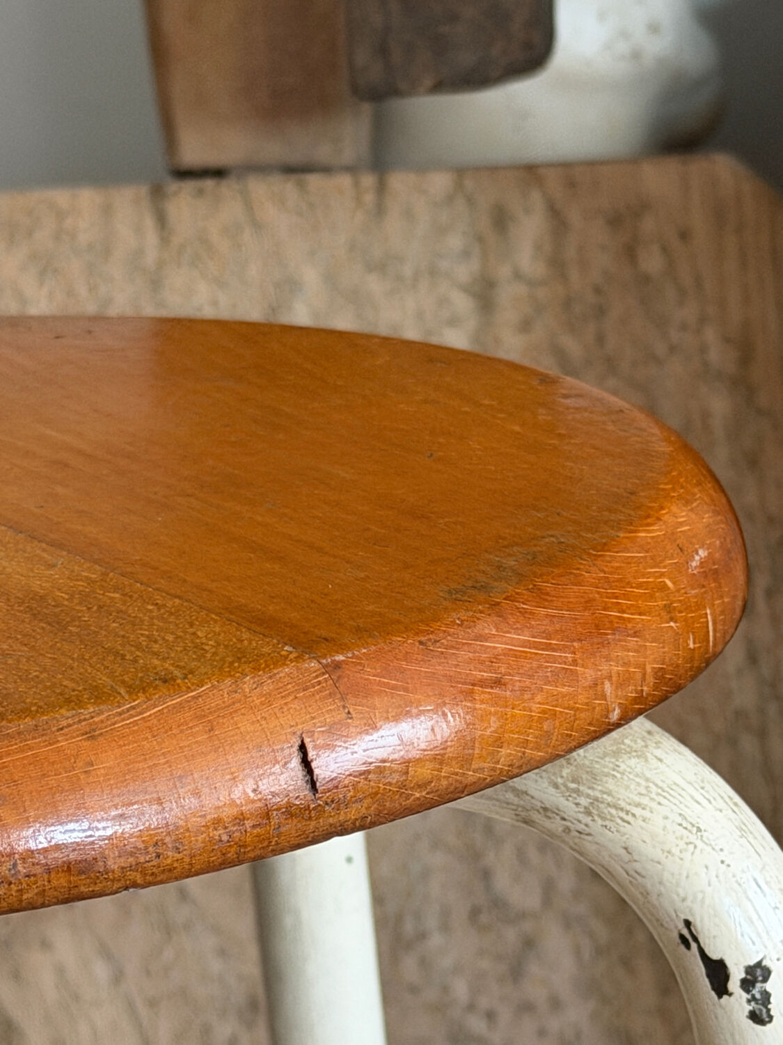 Paire de tabourets d’atelier vintage