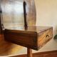 Antique guéridon with a tilting top and drawer, Louis Philippe style.