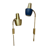 PAIR OF MODULAR LAMPS 1950 "SCANDINAVIAN DESIGN".