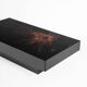 Vintage coffee table. Black lacquered wood with design by H D. France, 1980s