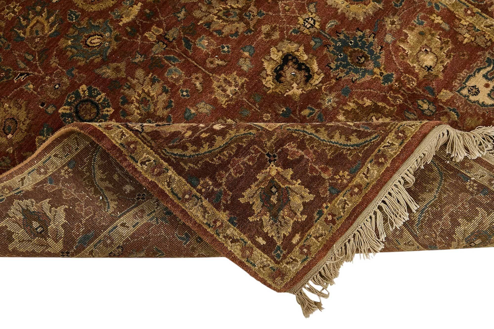 Turkish Handknotted Wool Oushak Rug 123 cm x 174 cm