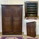 19th century rustic oak wardrobe