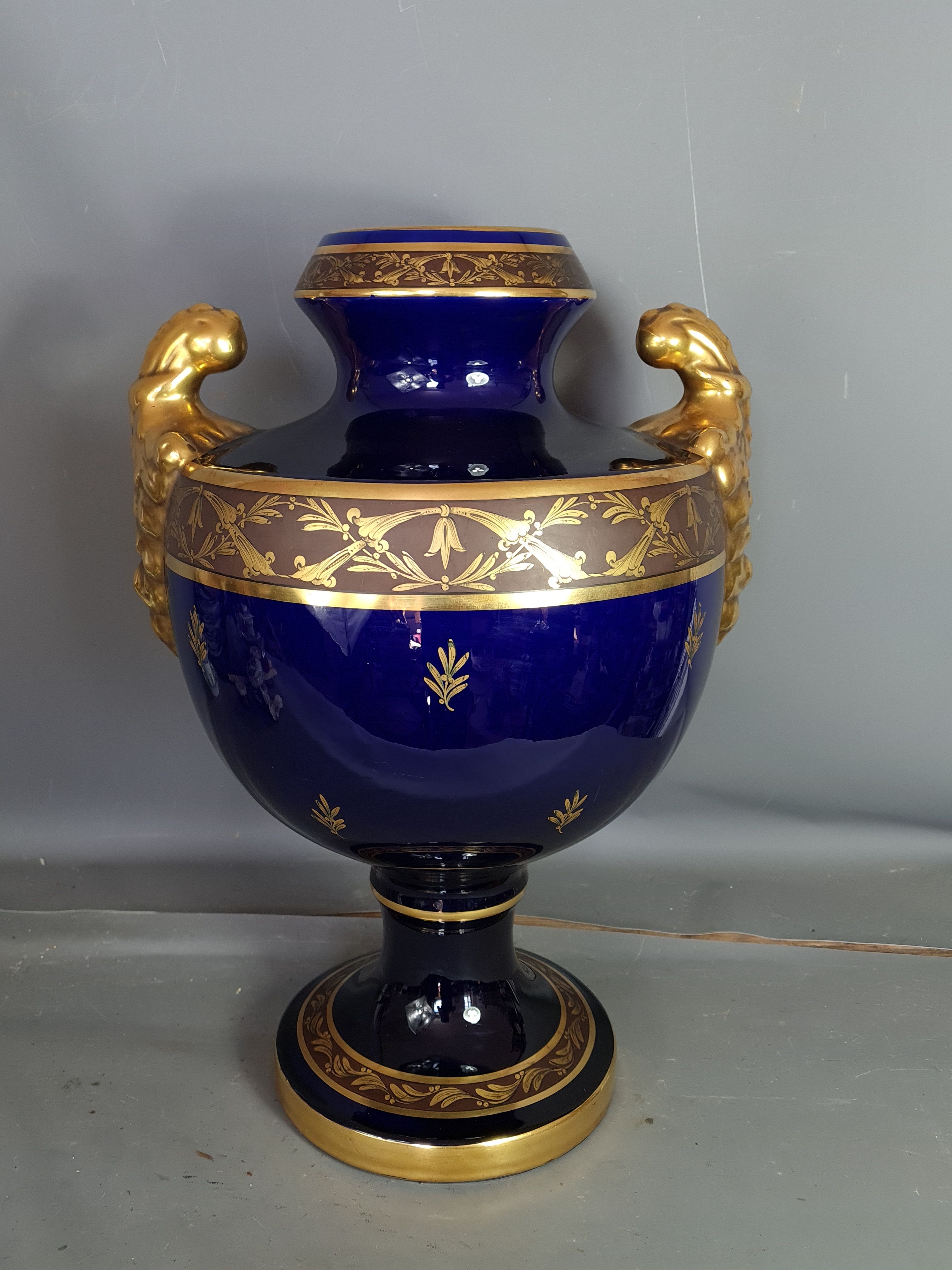 Tours porcelain vase - JAget & Pinon 53 cm SB