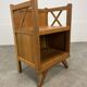 Table de chevet croisillons bois années 50
