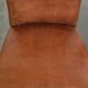 Set of 6 sheepskin dining chairs in a cognac colour with a lovely patina