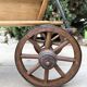 19th century cart in wood and wrought iron, garden cart, storage