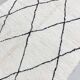Beni Ouarain Moroccan Berber rug with black diamonds 2.36x1.65m