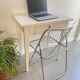 Old small table with a white patina / desk