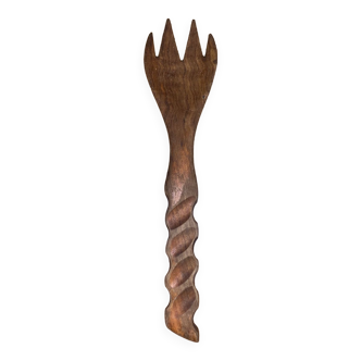 Wooden salad fork