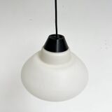 Round opal glass ceiling lamp by Philips, 1950s