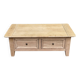 Renovated coffee table in solid oak 1980