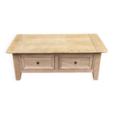 Renovated coffee table in solid oak 1980