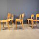 Vintage oak dining chairs, 1980s - Belgium