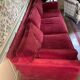 Velvet sofa