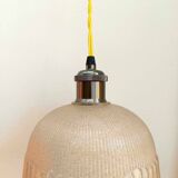 Globe skyscraper portable lamp in art deco glass