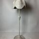 Mid-century French rattan wicker boho floor lamp, 1950s-1960s