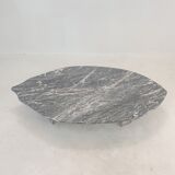 Italian marble leaf shape coffee table, 1980's