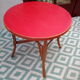Table basse rotin années 60