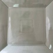 Large celadon square plate