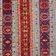 Tapis Kilim rouge style vintage en laine tissée à plat à la main, style tribal, 167 x 108 cm