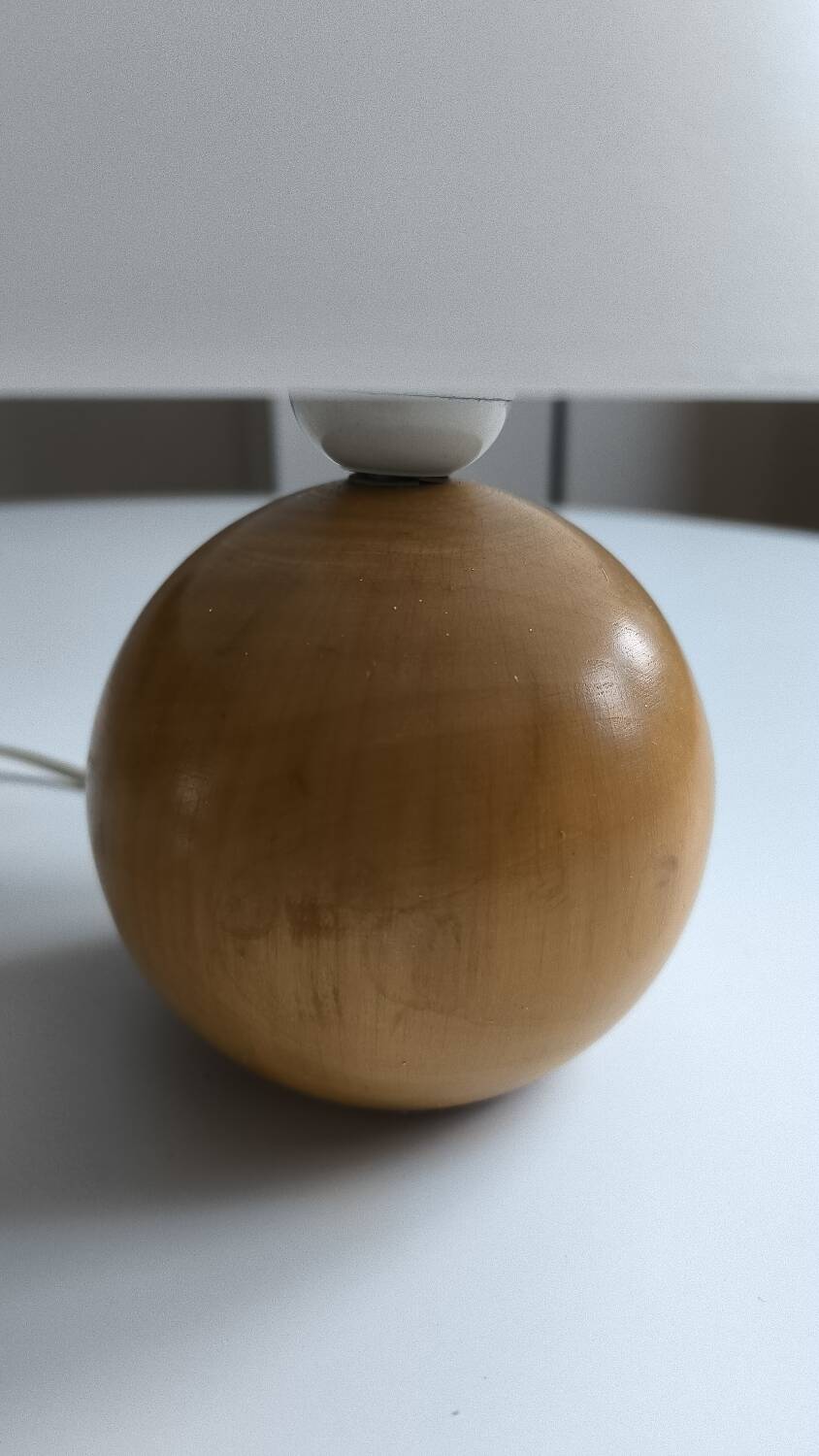 Solid wood ball lamp 1960