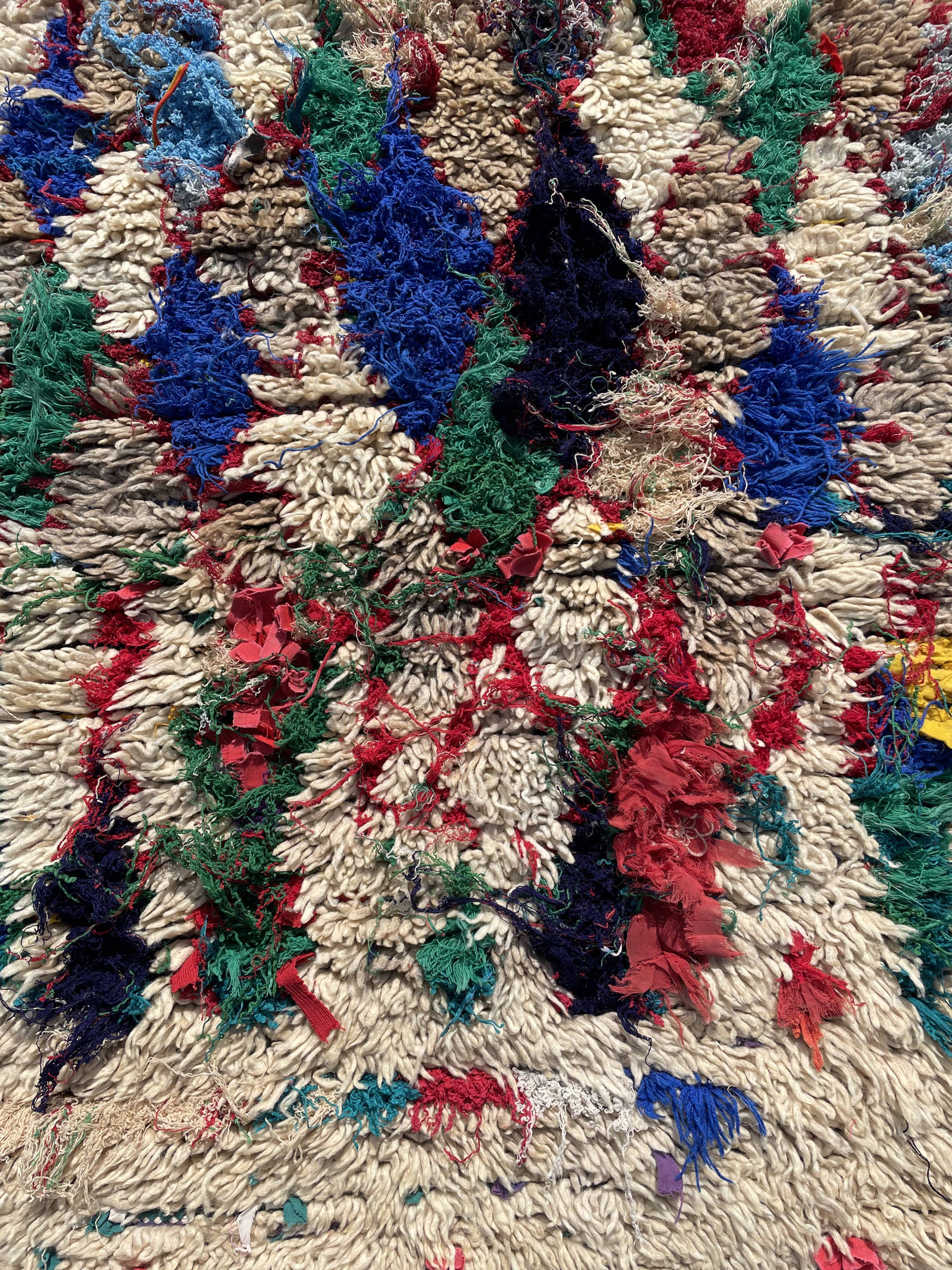 Berber carpet azilal old 90x155 cm