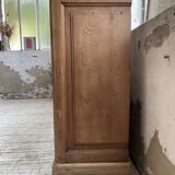 Enfilade meuble de métier chêne portes vitrées