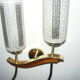Pair of wall lamps years 50