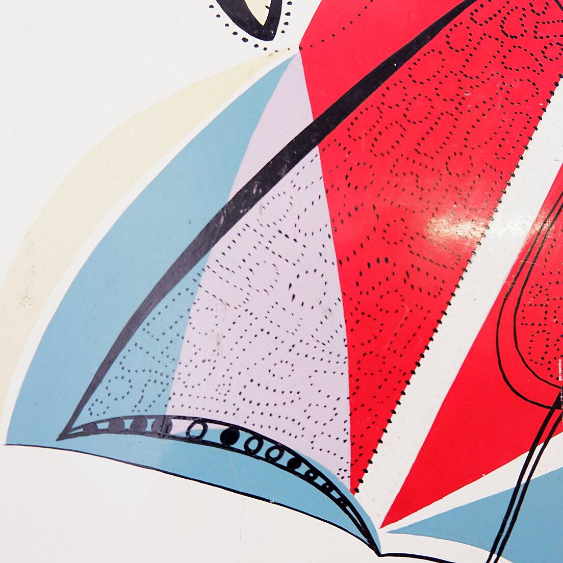 Mid-Century "Lady of Hearts" coffee table - 1950s