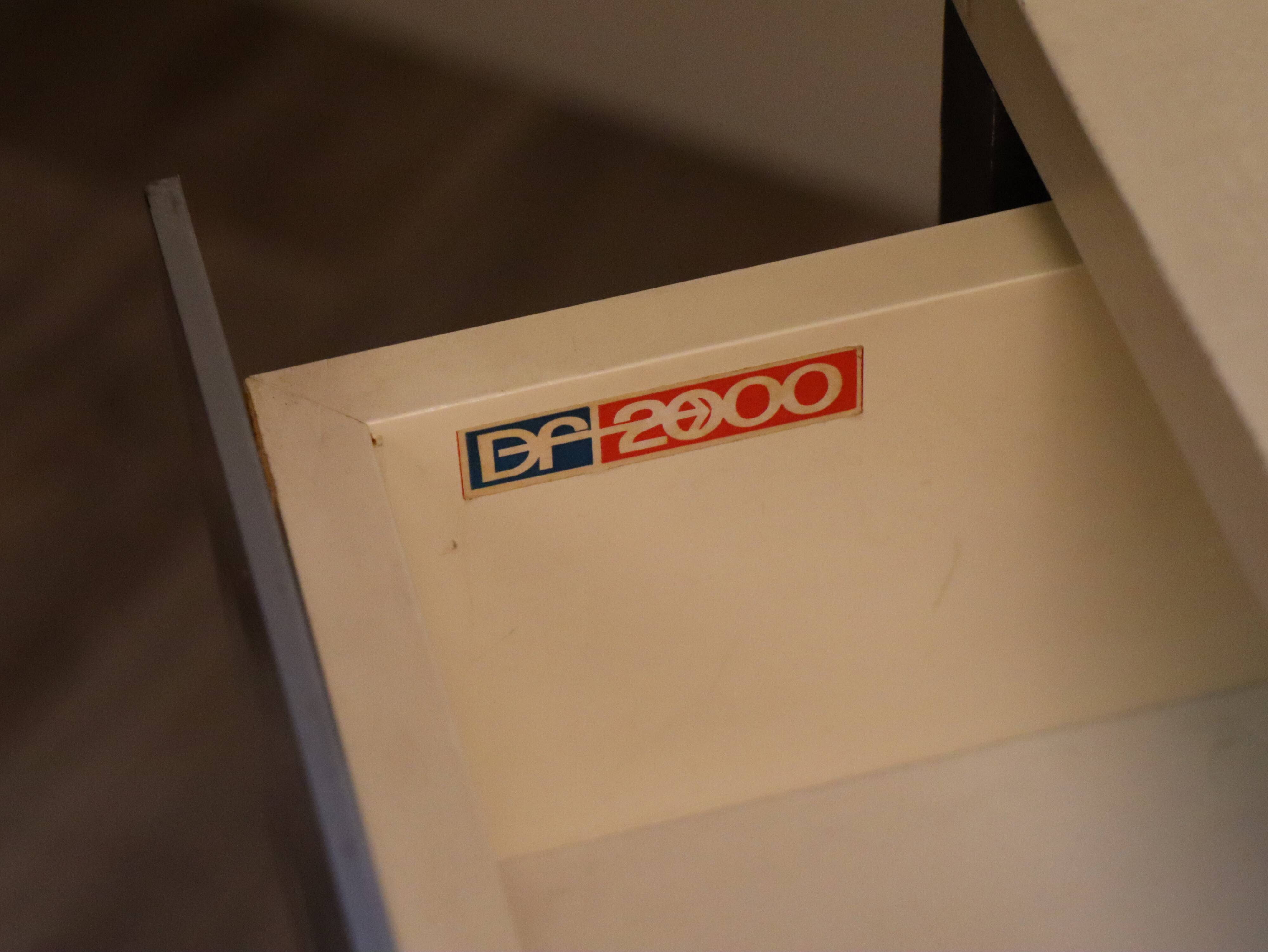 Raymond Loewy's vintage bedside table for Doubinsky Frères, 1970