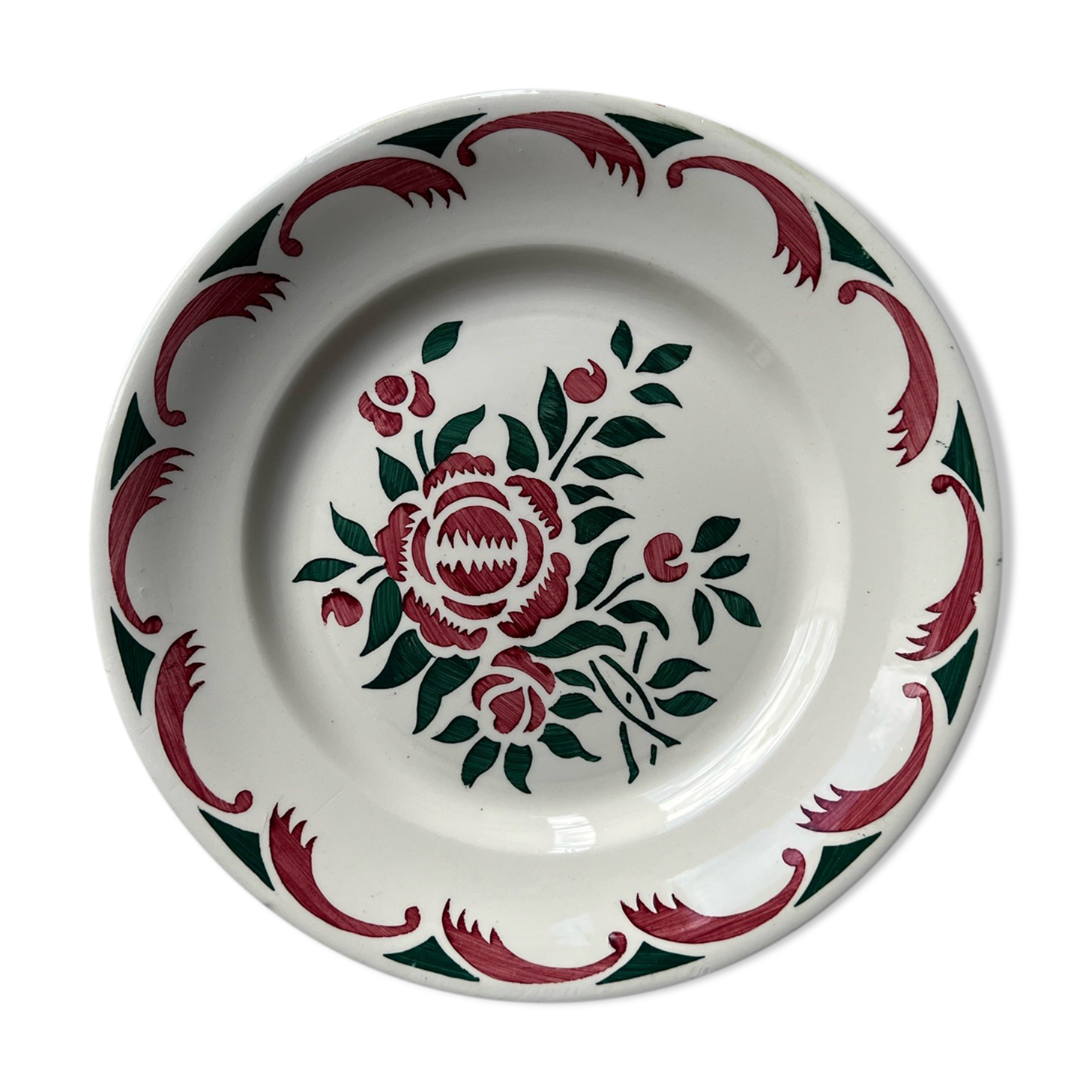 4 plates Longwy France