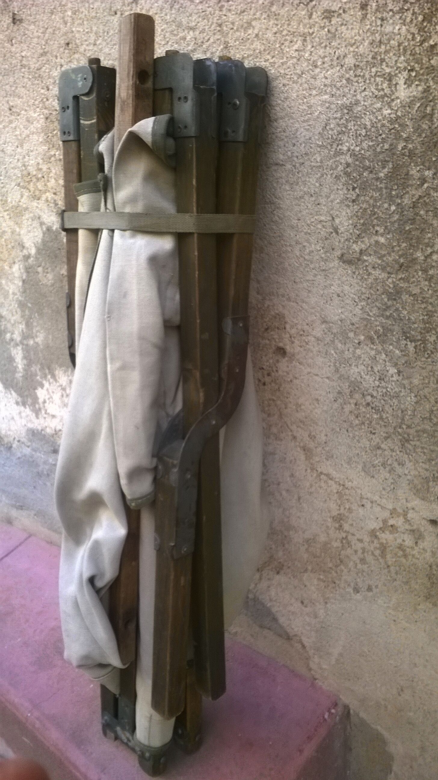 Ancient military camp bed