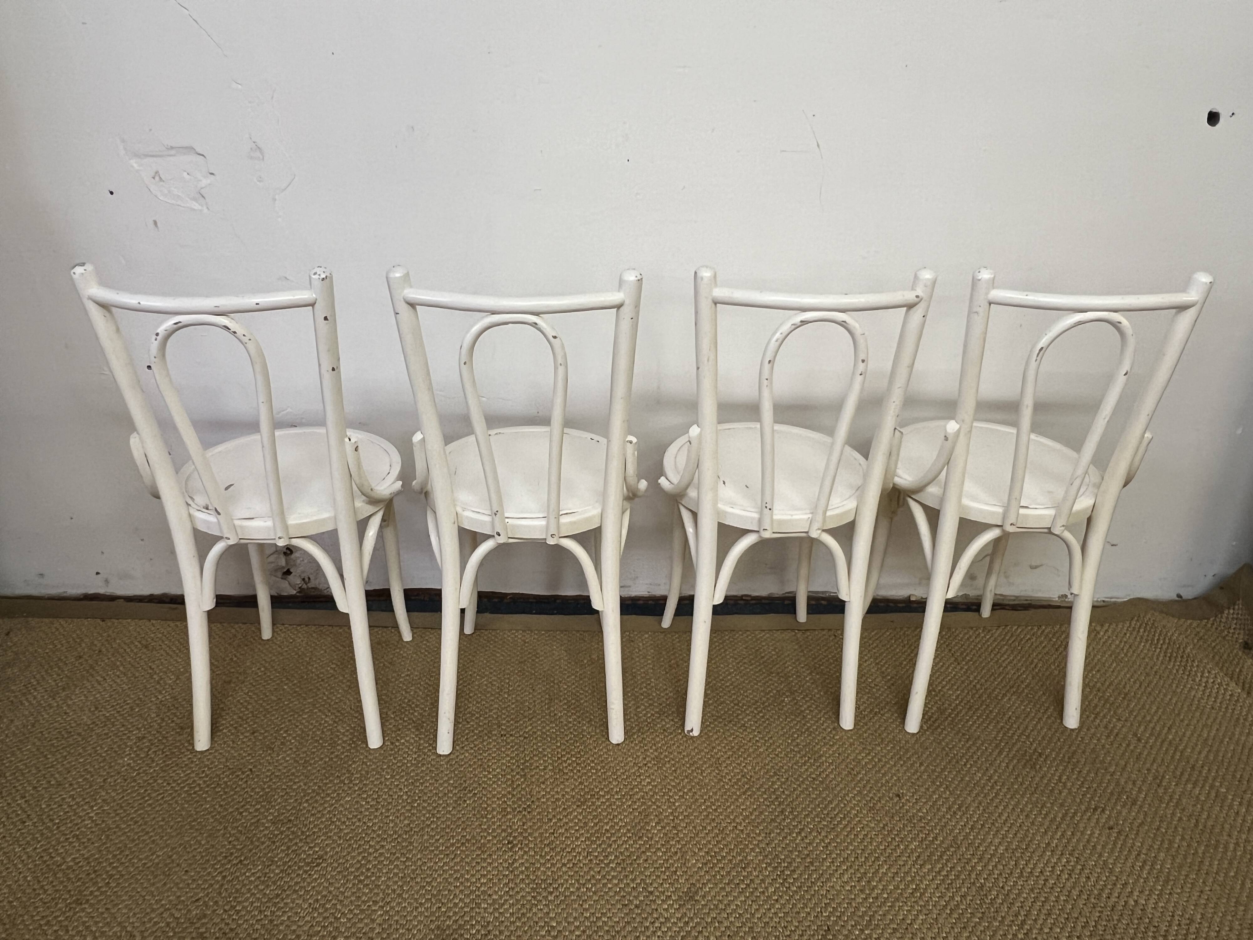 Set of 4 vintage bistro chairs