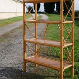 Vintage rattan shelf