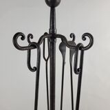 Wrought iron fireplace servant