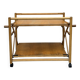 Vintage Foldable Pine Wood Serving Cart